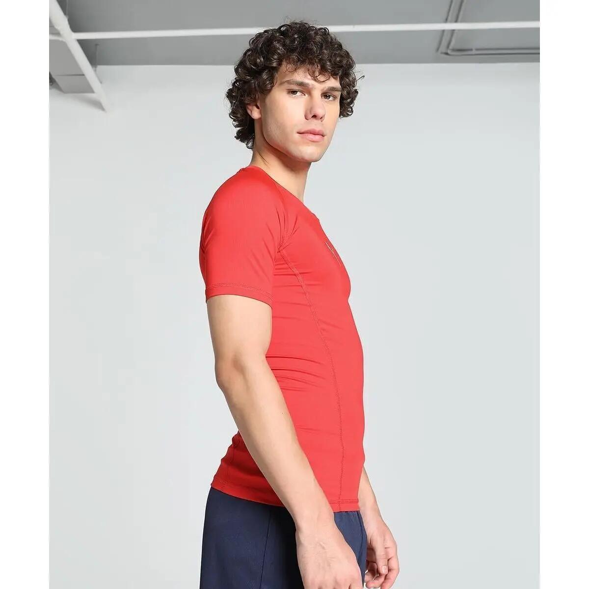 "Liga" Base Layer Oberteil für kurzärmlig Herren Rot 4/5