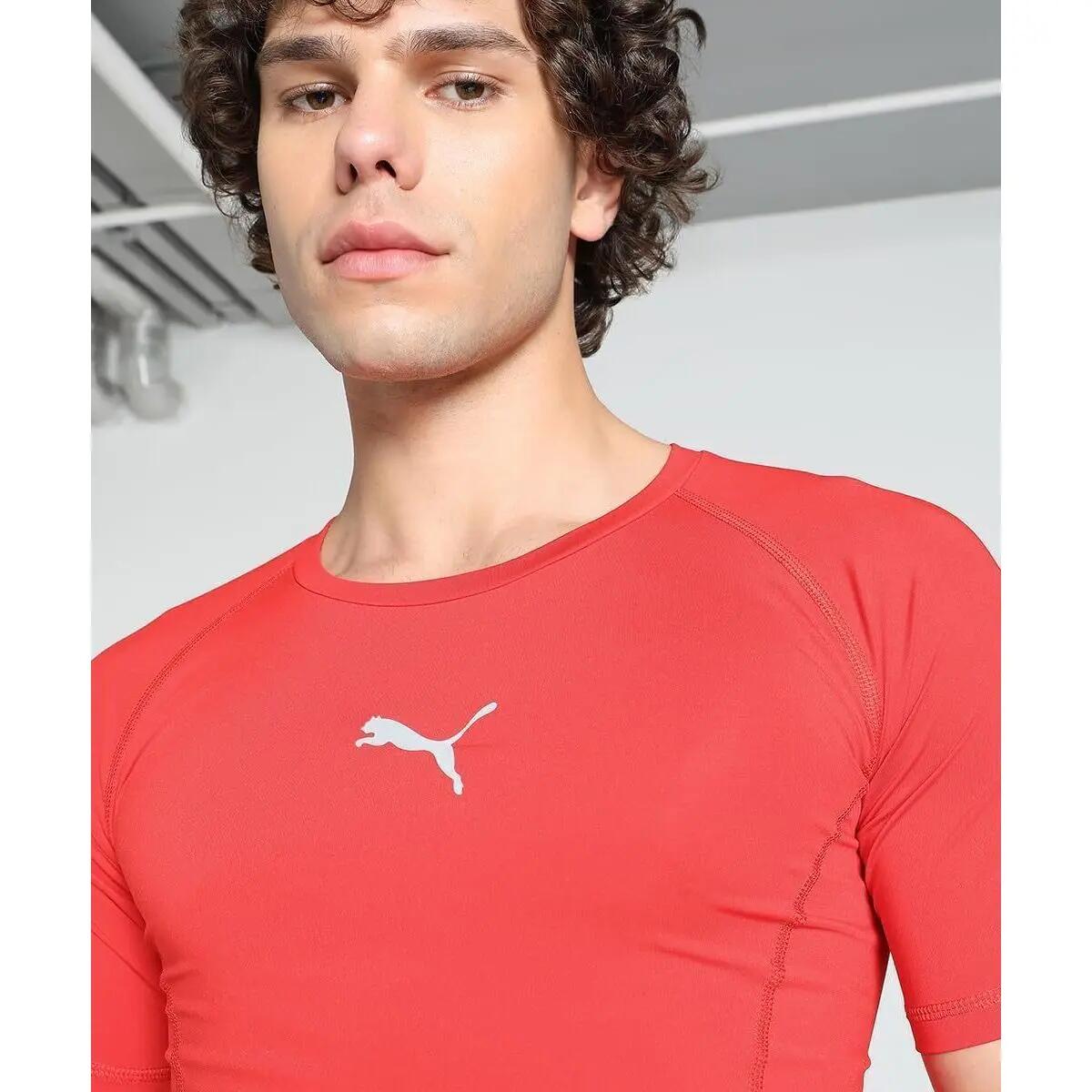 "Liga" Base Layer Oberteil für kurzärmlig Herren Rot 3/5
