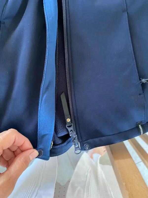 Tussen Particulieren - 500 softshell paardrijjas voor dames, marineblauw 5/7