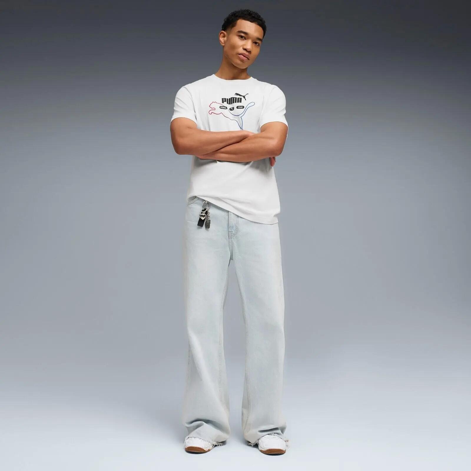 męskie T-shirt Puma Ess Logo Lab Summer Tee 3/5
