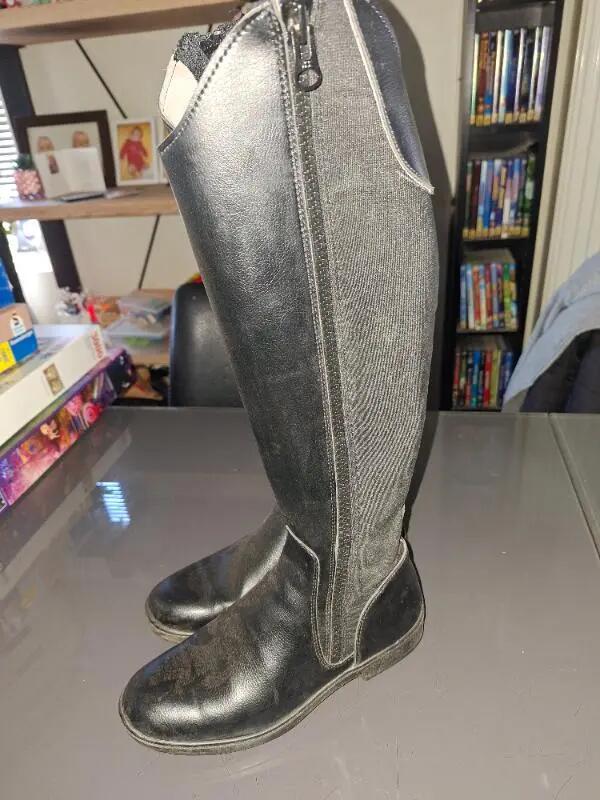 Entre Particuliers - Bottes d'équitation pour adultes 500, de couleur n 2/4