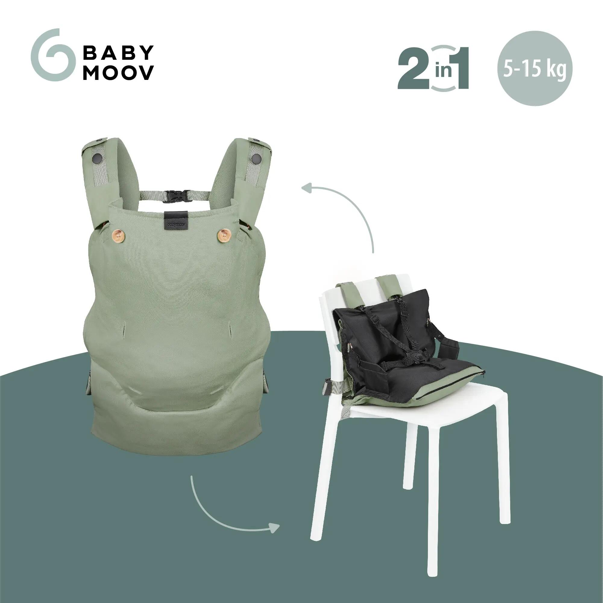 Babytrage Mitwachsend Moov & Boost Grün 3/6