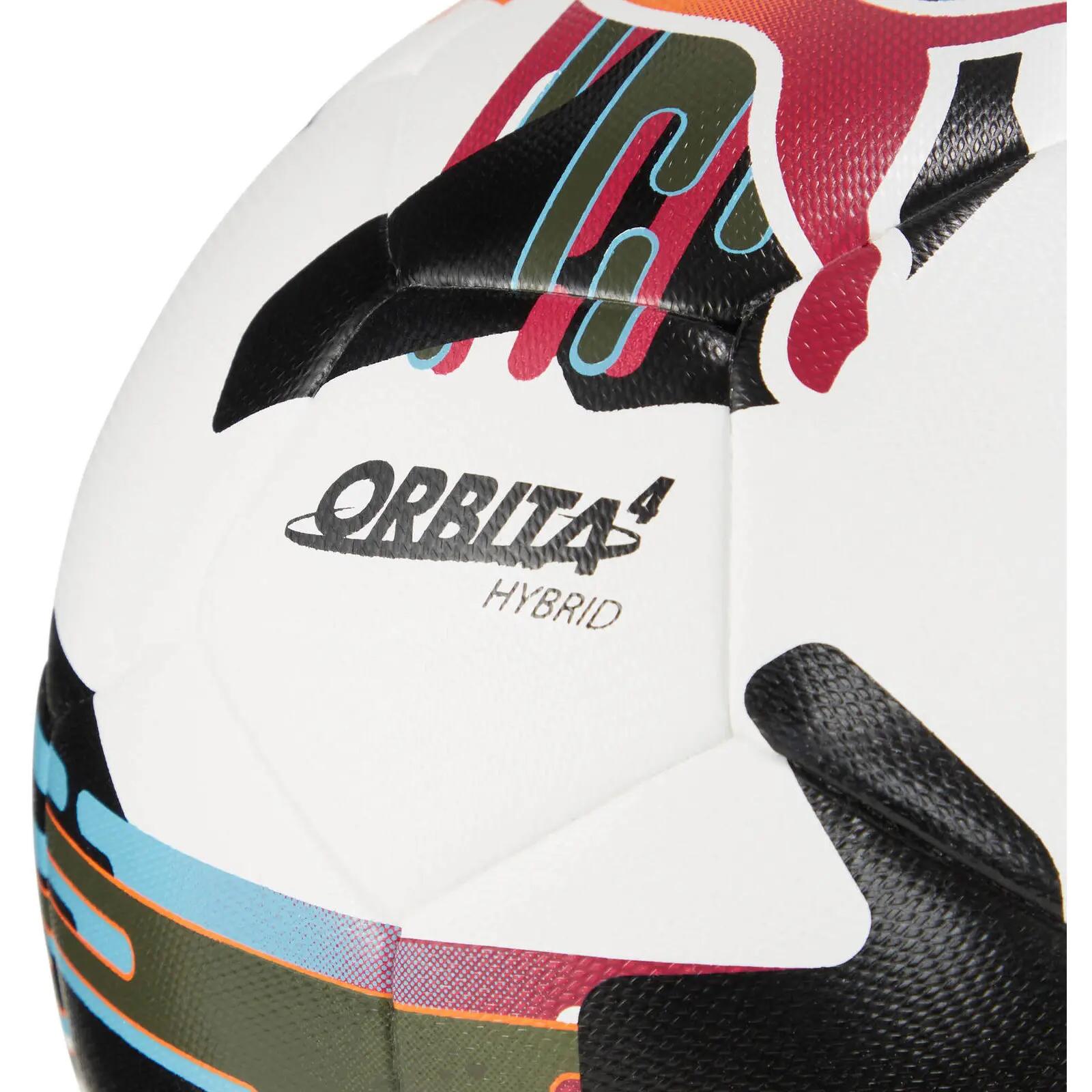 Balón de Fútbol Orbita 4 Hybrid Diseño Logotipo Blanco, Negro 5 3/3