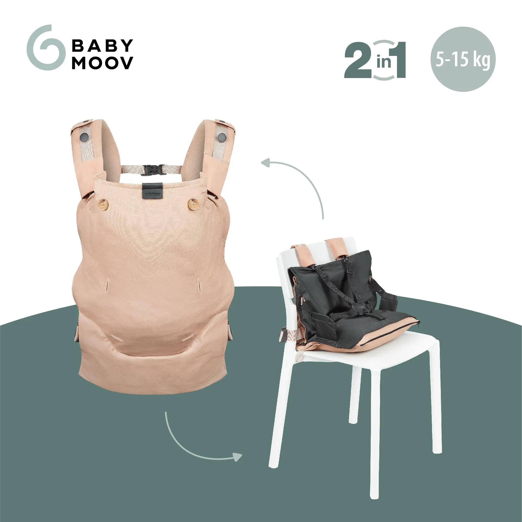 Babytrage Mitwachsend Moov & Boost Beige 3/4