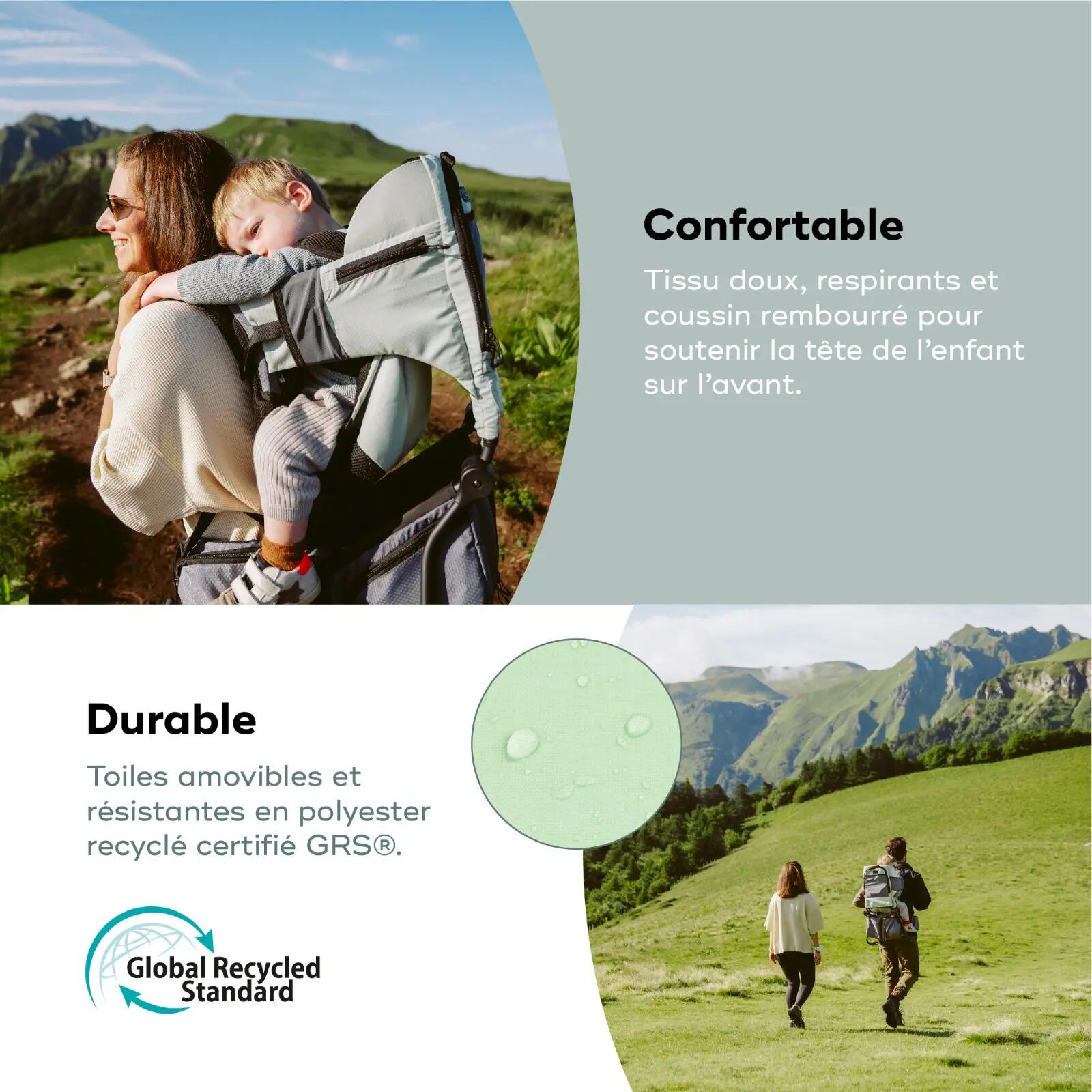 Kindertrage Wandern Sonnendach Moov & Hike Salbei 7/7