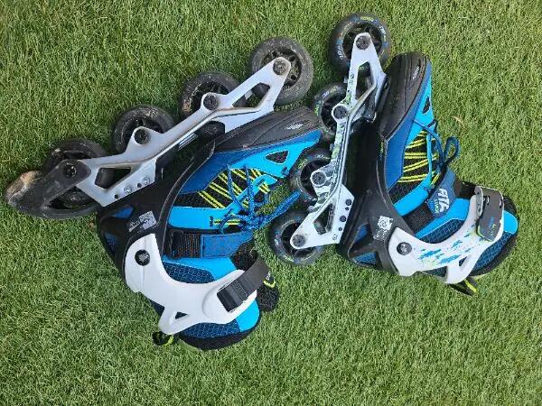 Entre Particuliers - Patins de fitness pour enfants Fit 5 bleu/blanc 4/6