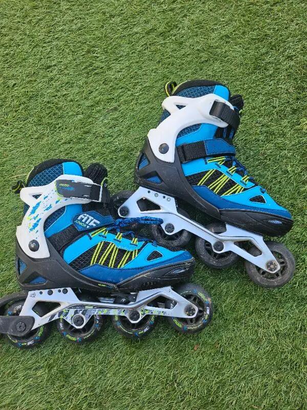 Entre Particuliers - Patins de fitness pour enfants Fit 5 bleu/blanc 3/6