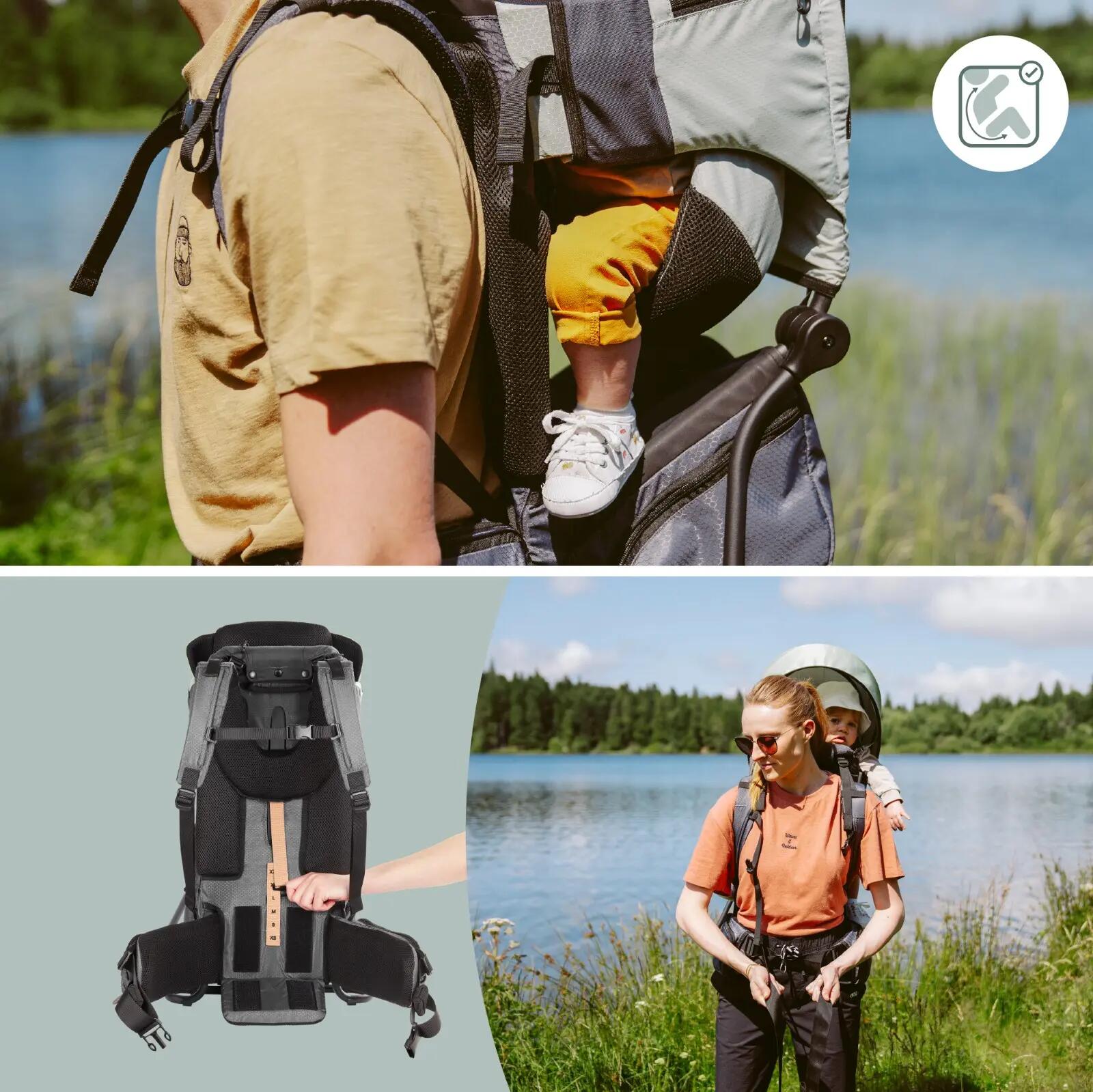 Kindertrage Wandern Sonnendach Moov & Hike Salbei 4/7