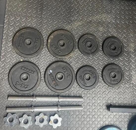 Entre Particuliers - Kit haltères musculation 12 kg