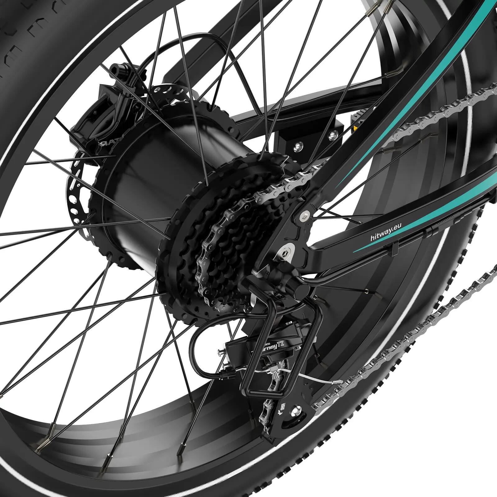 Elektrische Fatbike 26x4.0 250W Samsung accu 48V 15Ah BK9S 7/7