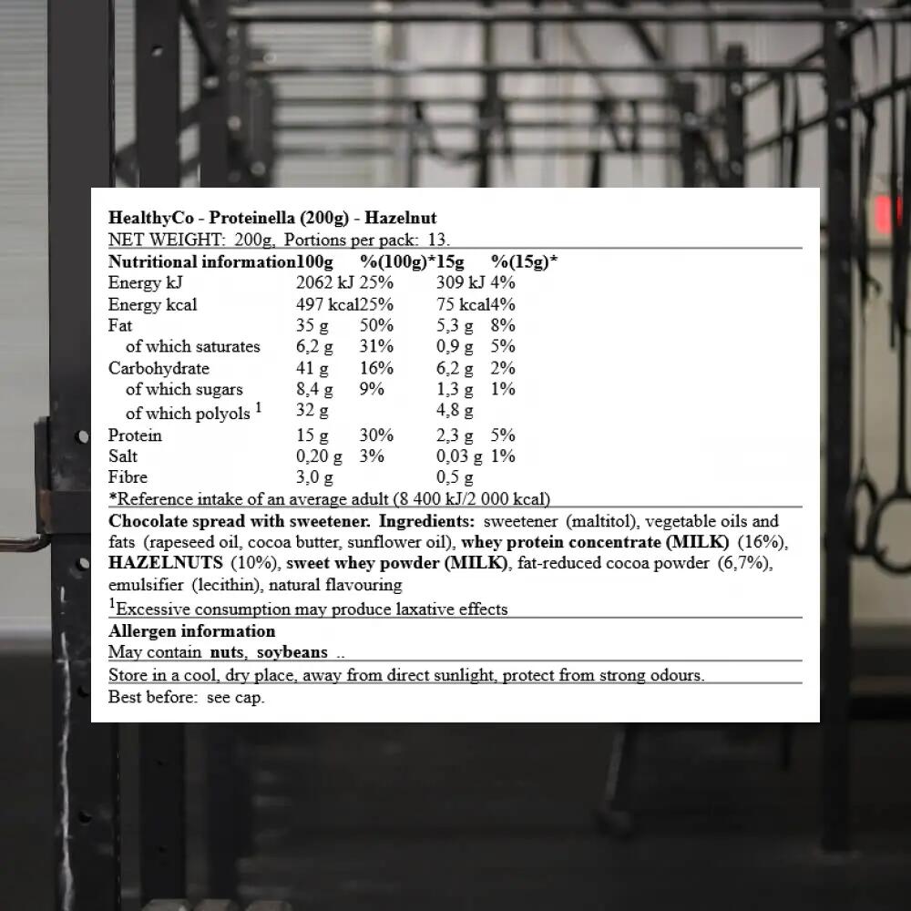 Pâte à tartiner Proteinella 200g HealthyCo 3/3