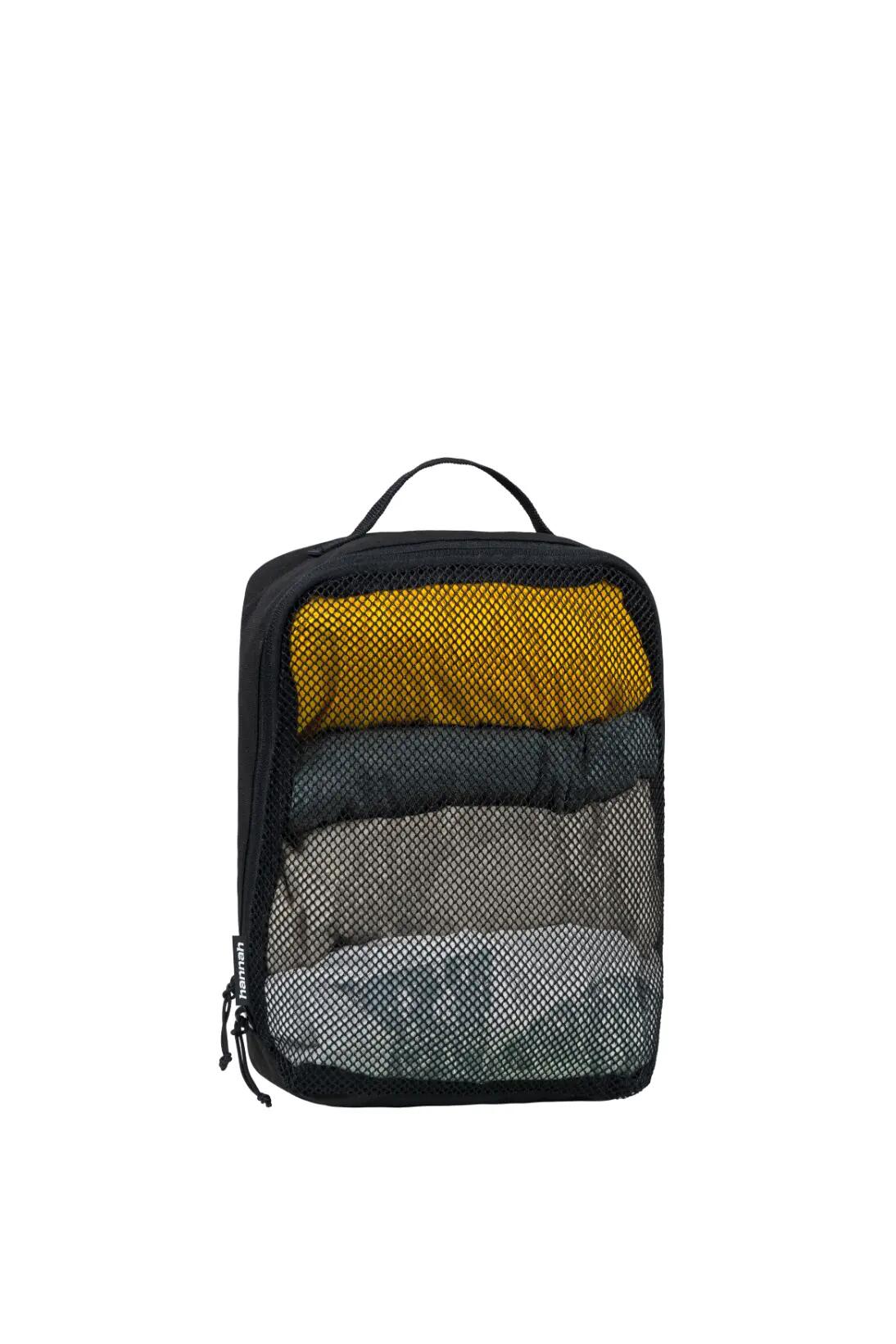 Reise-Pochettes 3er-Set aus Polyester, anthrazit S/M/L, Reißverschluss & Griff 5/8