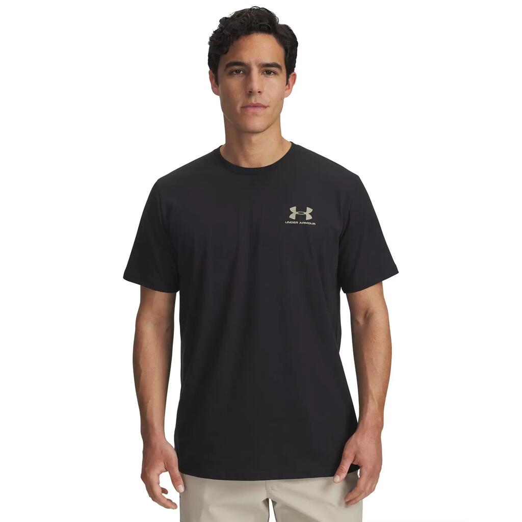 Men's Under Armour Left Chest Black/Gold T-Shirt