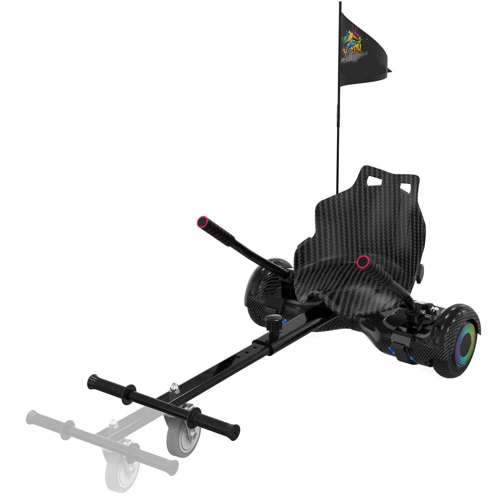 Hoverboard 6,5" com Kart, Bluetooth, LED e bateria de lítio A03S+KT 4/5