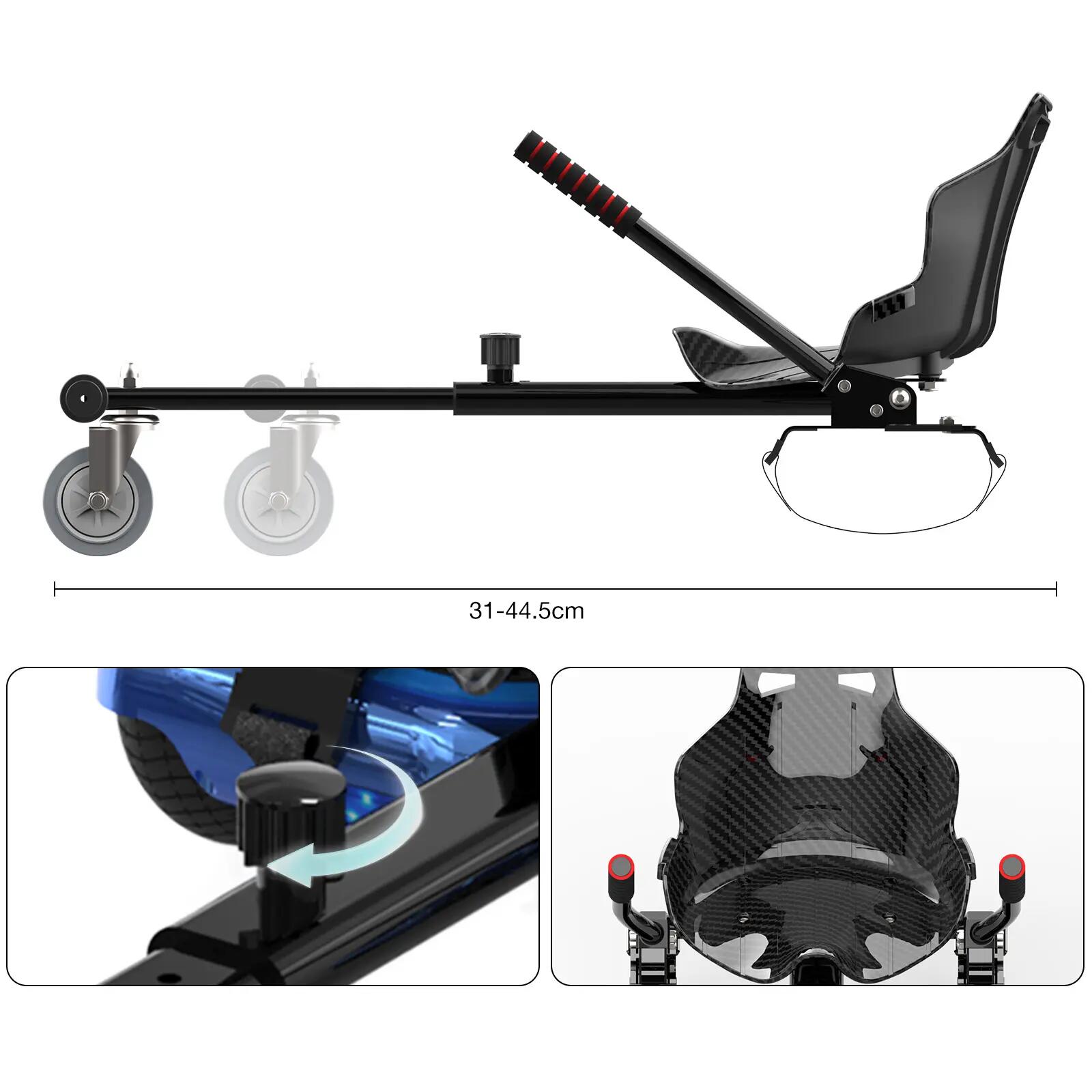 Hoverboard 6,5" com Kart, Bluetooth, LED e bateria de lítio A03S+KT 3/5