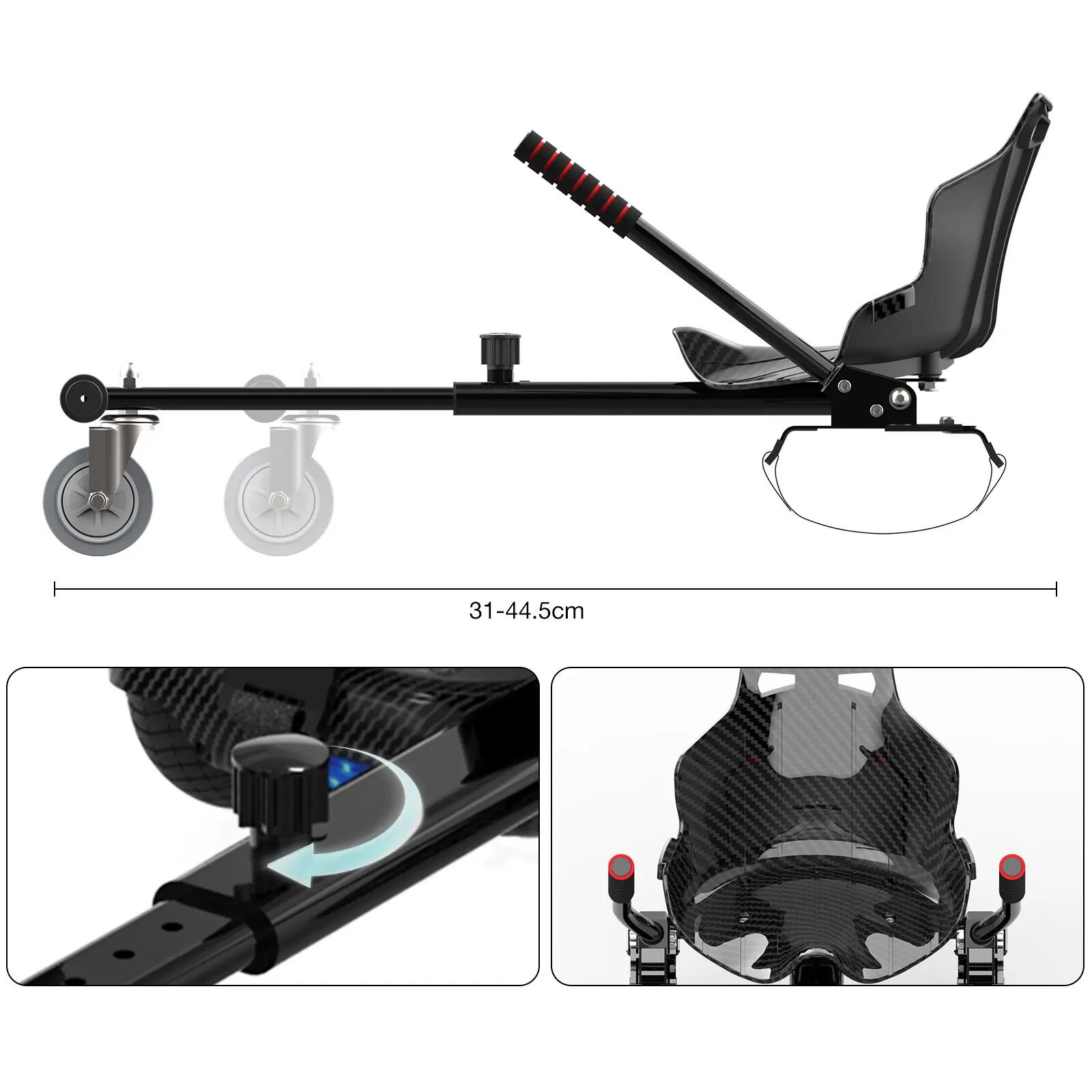 Hoverboard 6,5" com Kart, Bluetooth, LED e bateria de lítio A03S+KT 3/5