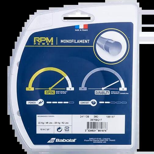 Babolat RPM Power Electric Brown – High-Spin, Power-Boosting Tennis String Set -  3