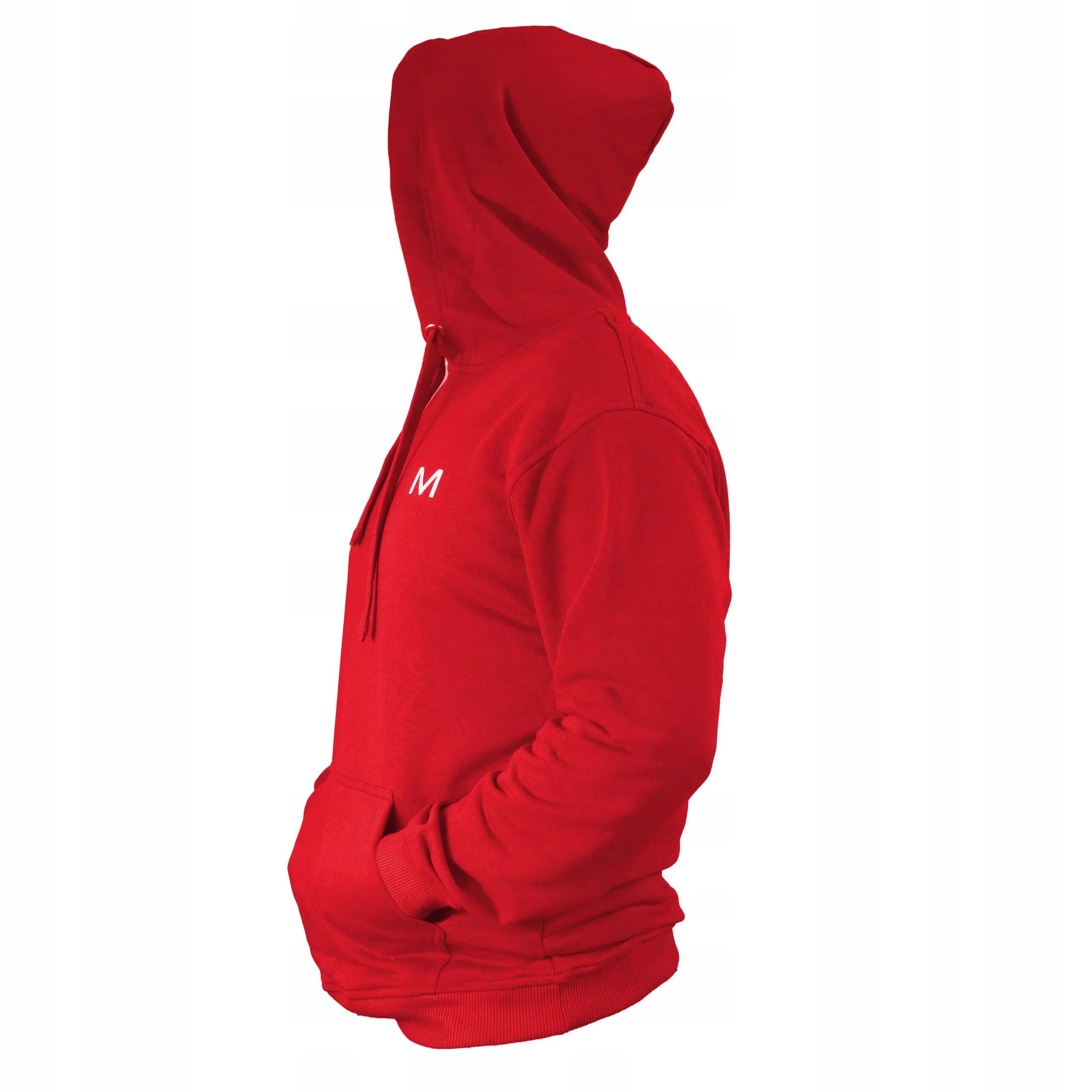 Sudadera Motus para hombre, talla XL/XXL, color rojo. 6/6