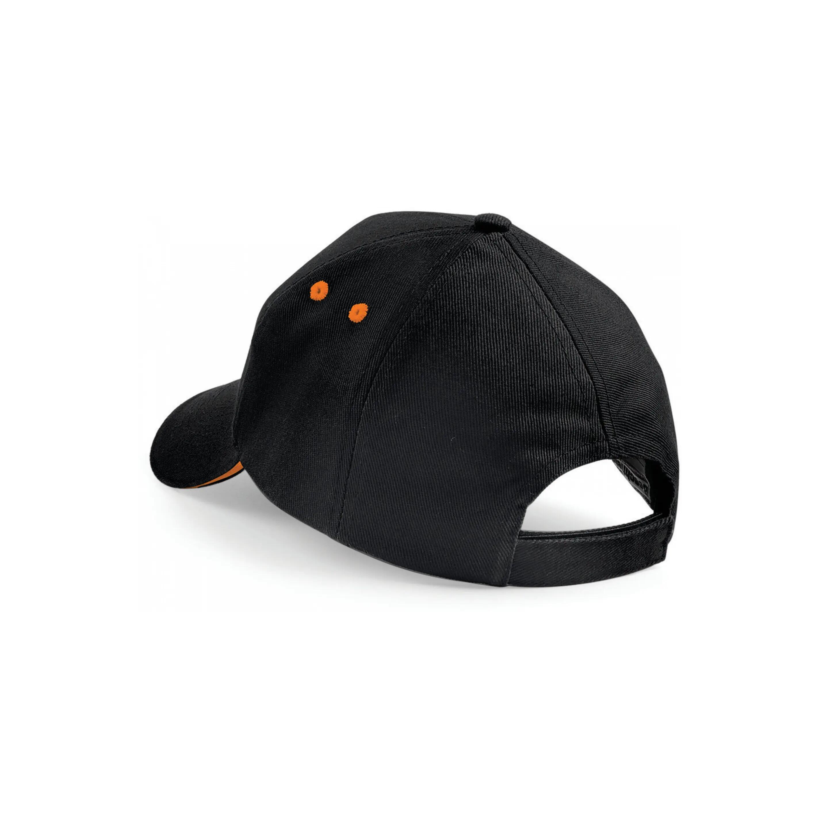 Casquette homme Ultimate à 5 panneaux - Black / Orange - One Size 2/2