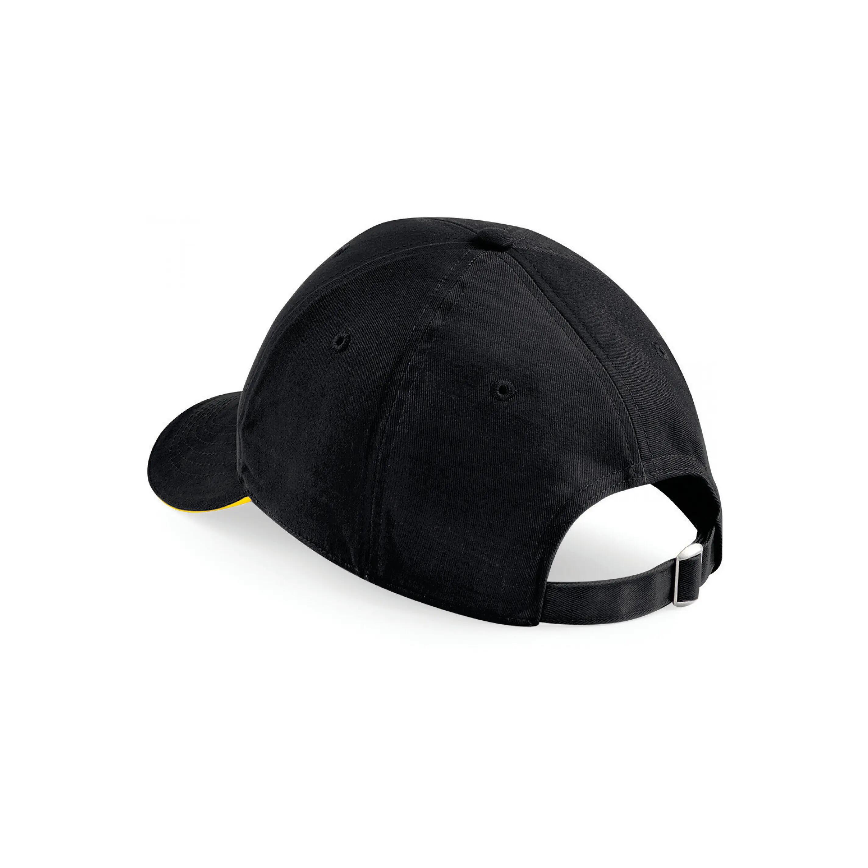 Casquette Athleisure - 6 panneaux - Black / Yellow - One Size 2/2