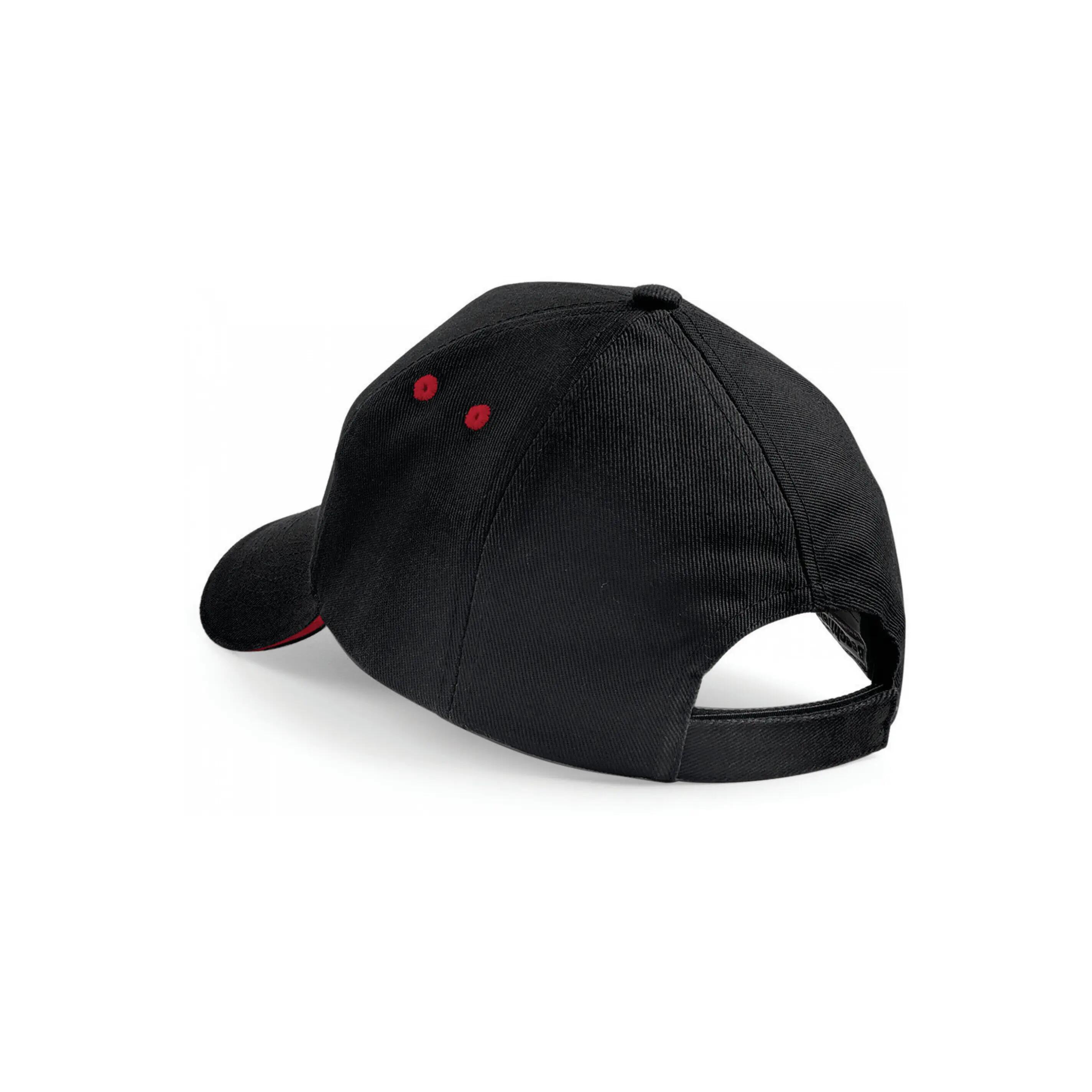 Casquette homme Ultimate à 5 panneaux - Black / Classic Red - One Size 2/2