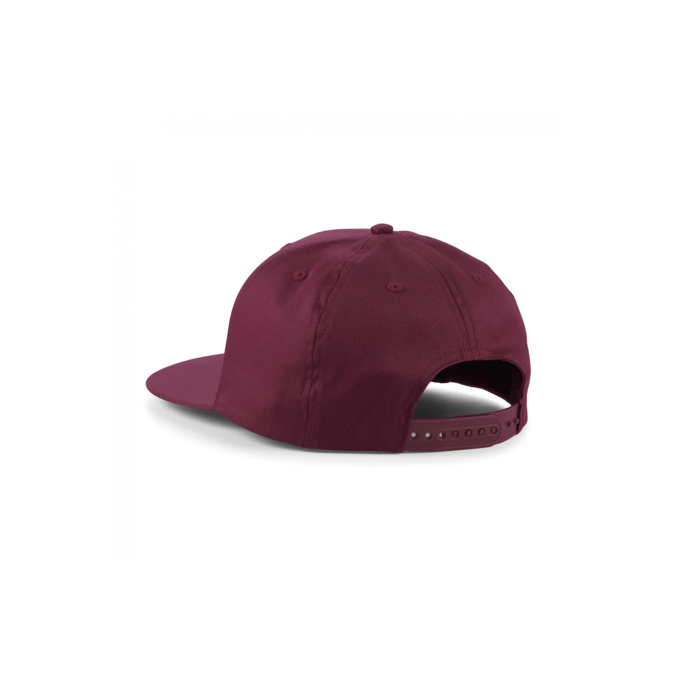 Casquette Rapper 5 panneaux - Burgundy - One Size 2/2