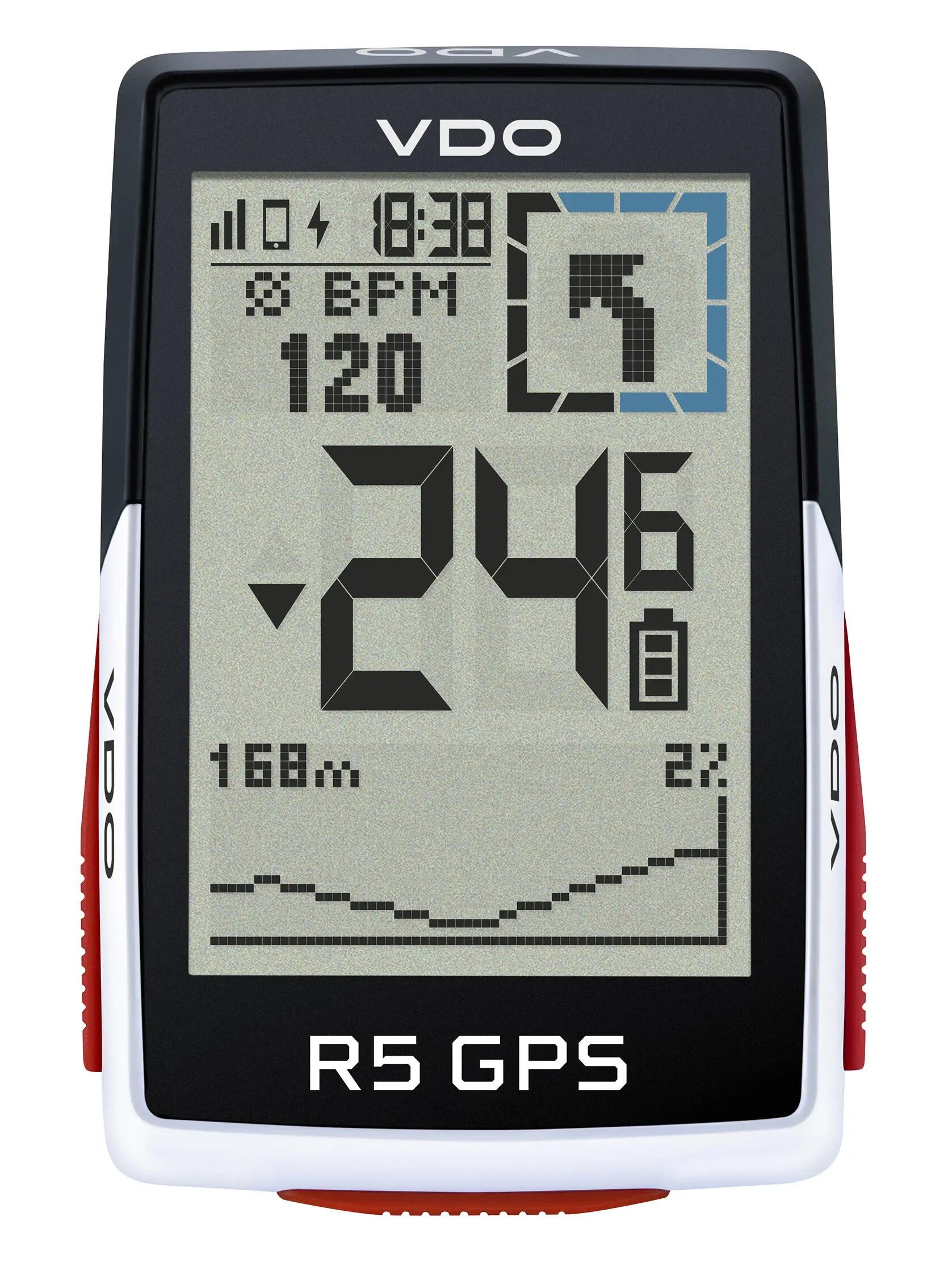 Komputer Rowerowy R5 Gps Zestaw Do Montażu Górnego Hr+ 7/7
