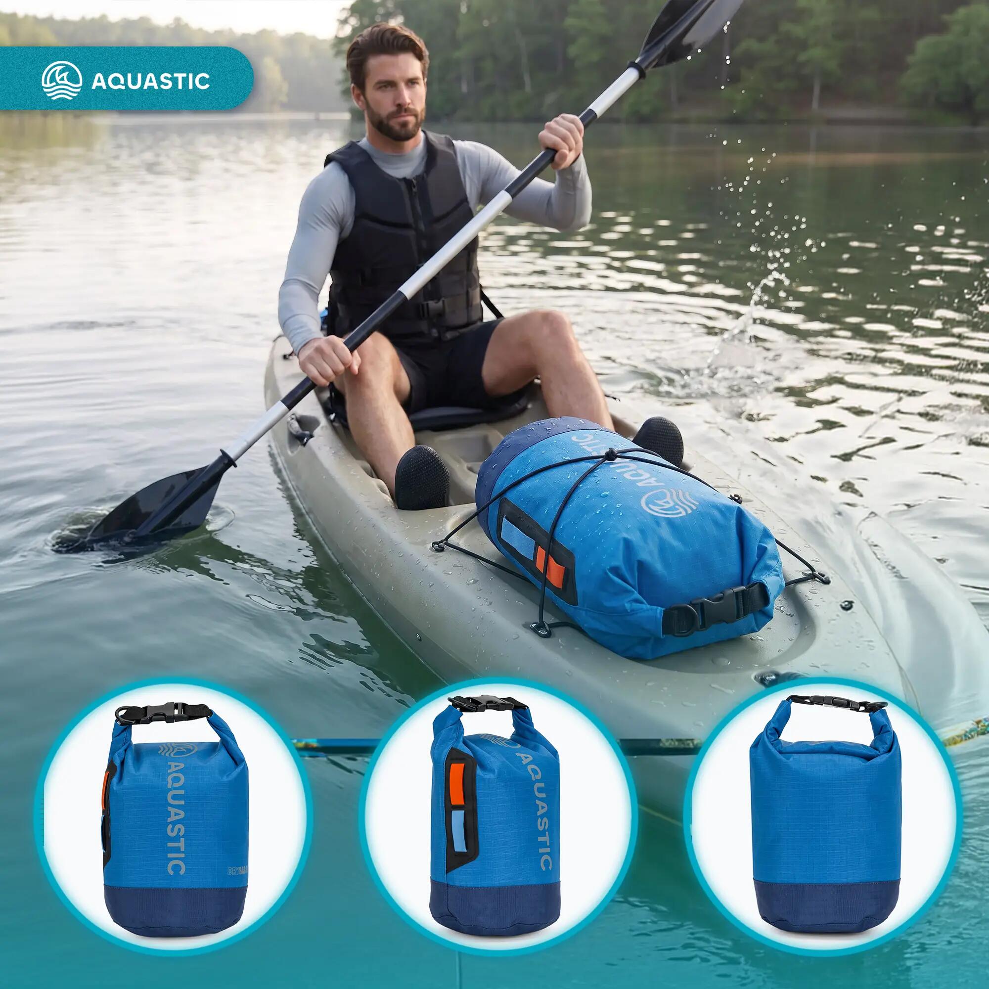 Sac étanche AQUASTIC Dry Bag 8 l Nylon/TPU 4/8