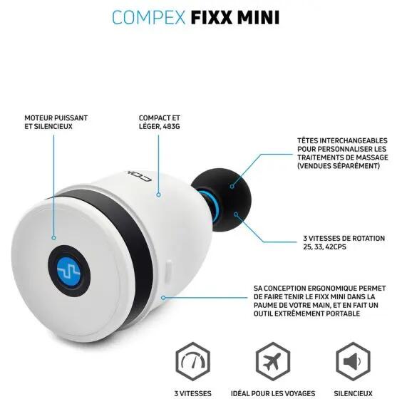 Mini massajador BRANCO COMPEX FIXX™ MINI 3/7