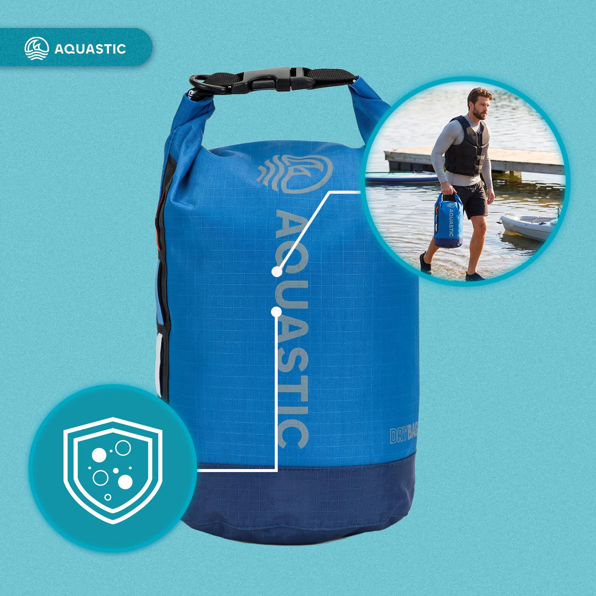 Sac étanche AQUASTIC Dry Bag 13 l Nylon/TPU 7/7