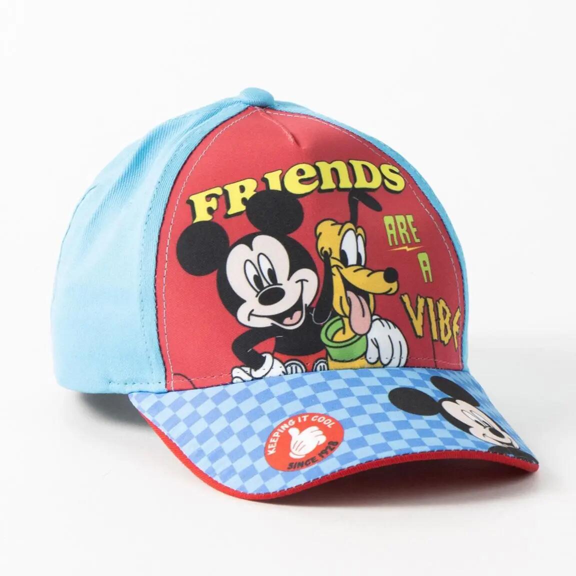 Boné Infantil Mickey Azul e Roja com Viseira Curva e Ajuste Trasero 7/7