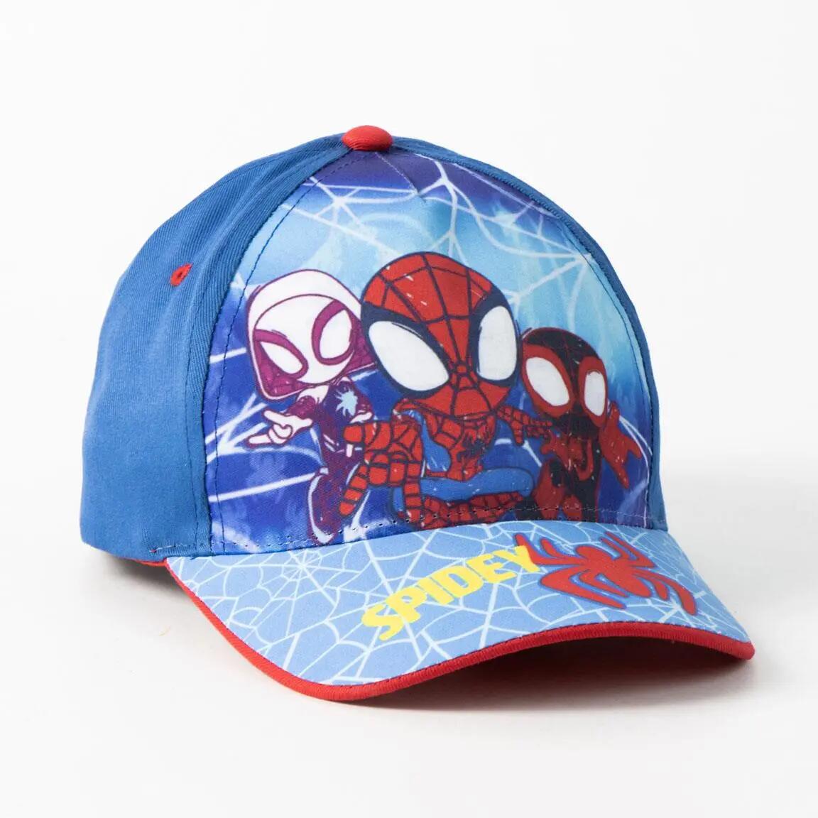 Kappe Escolar Kinder Spidey mit Visier Ajustable Roja und Azul Estampada 7/7
