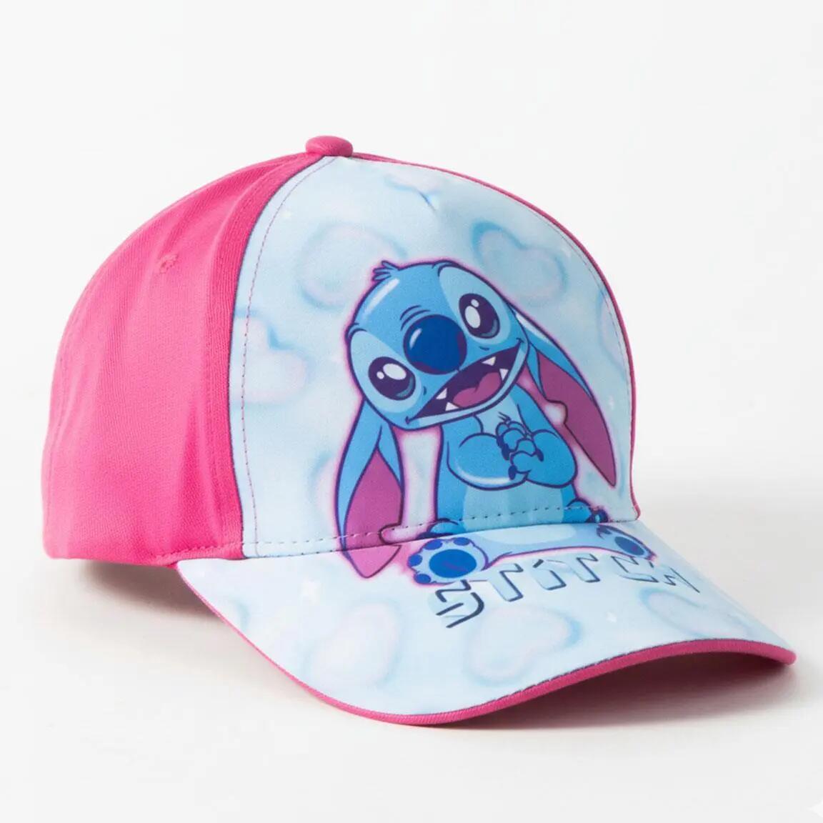 Casquette Enfant Stitch Rosa et Azul avec Visière Curva et Cierre Ajustable 5/7