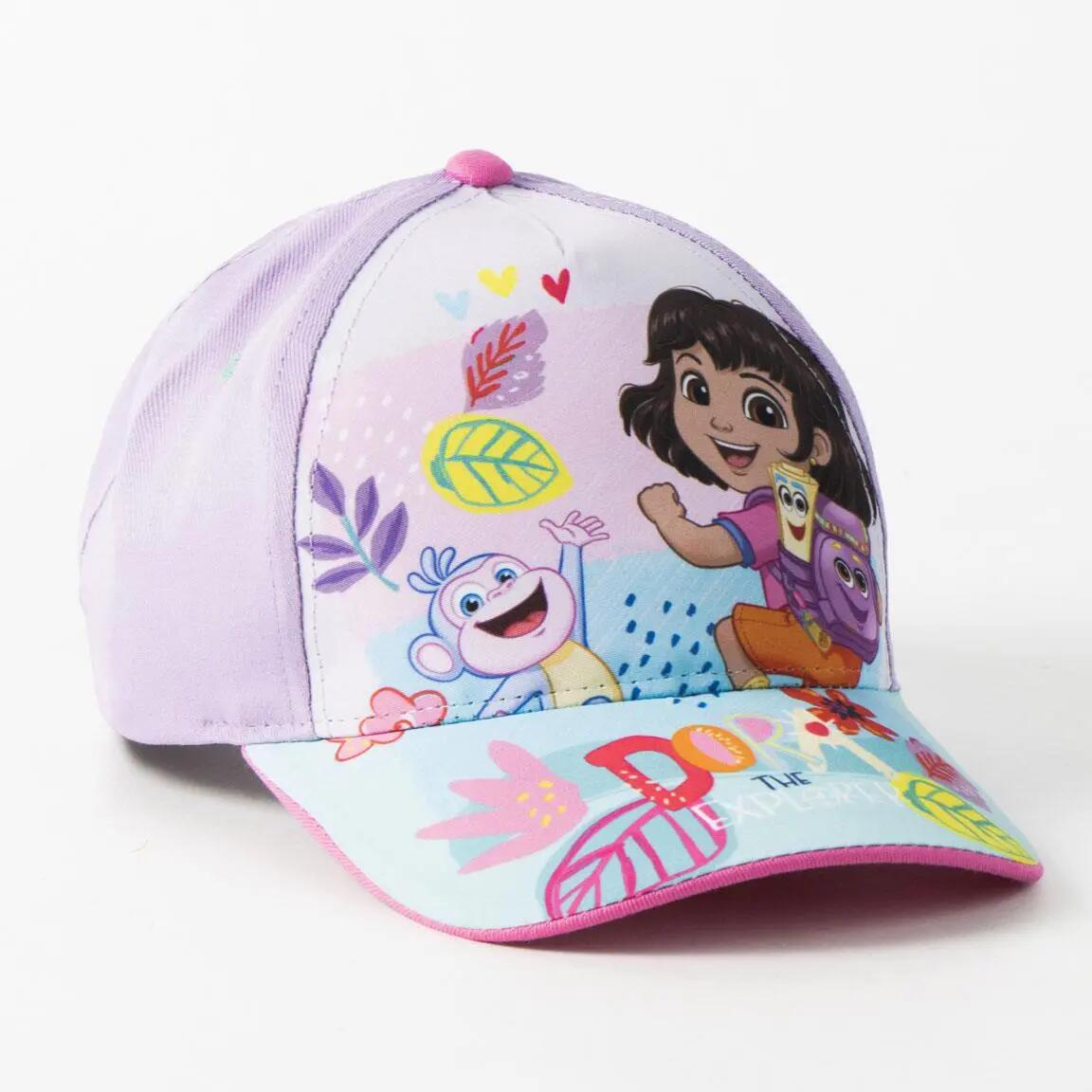 Cappellino Bambini Dora la Exploradora con Visiera Curva e Ajustable Rosa 7/7