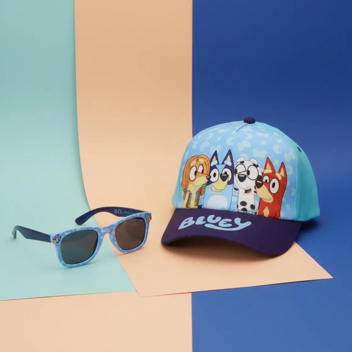 Set Infantil Bluey de Boné e Gafas de Sol Azul Claro e Azul Marino 6/6