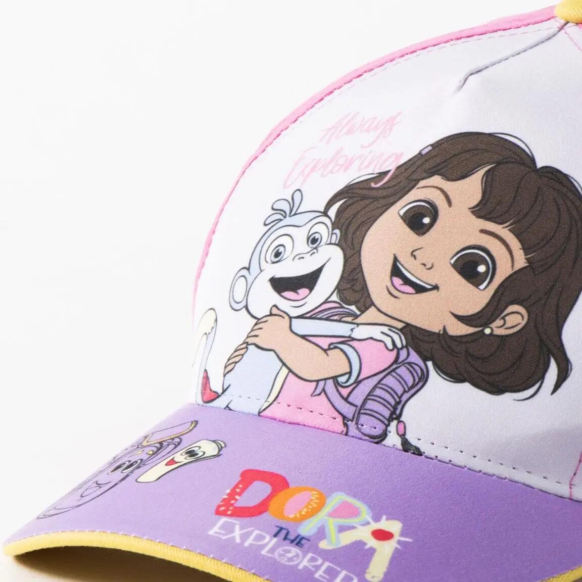 Cappellino Bambini Dora la Exploradora con Visiera Curva e Ajustable Rosa 6/7
