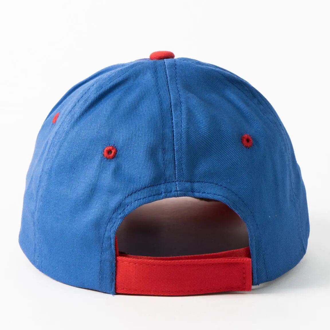 Kappe Kinder Spidey Ajustable mit Visier, Estampado Telaraña Azul 5/7