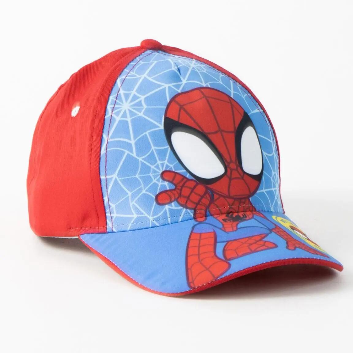 Kappe Escolar Kinder Spidey mit Visier Ajustable Roja und Azul Estampada 4/7