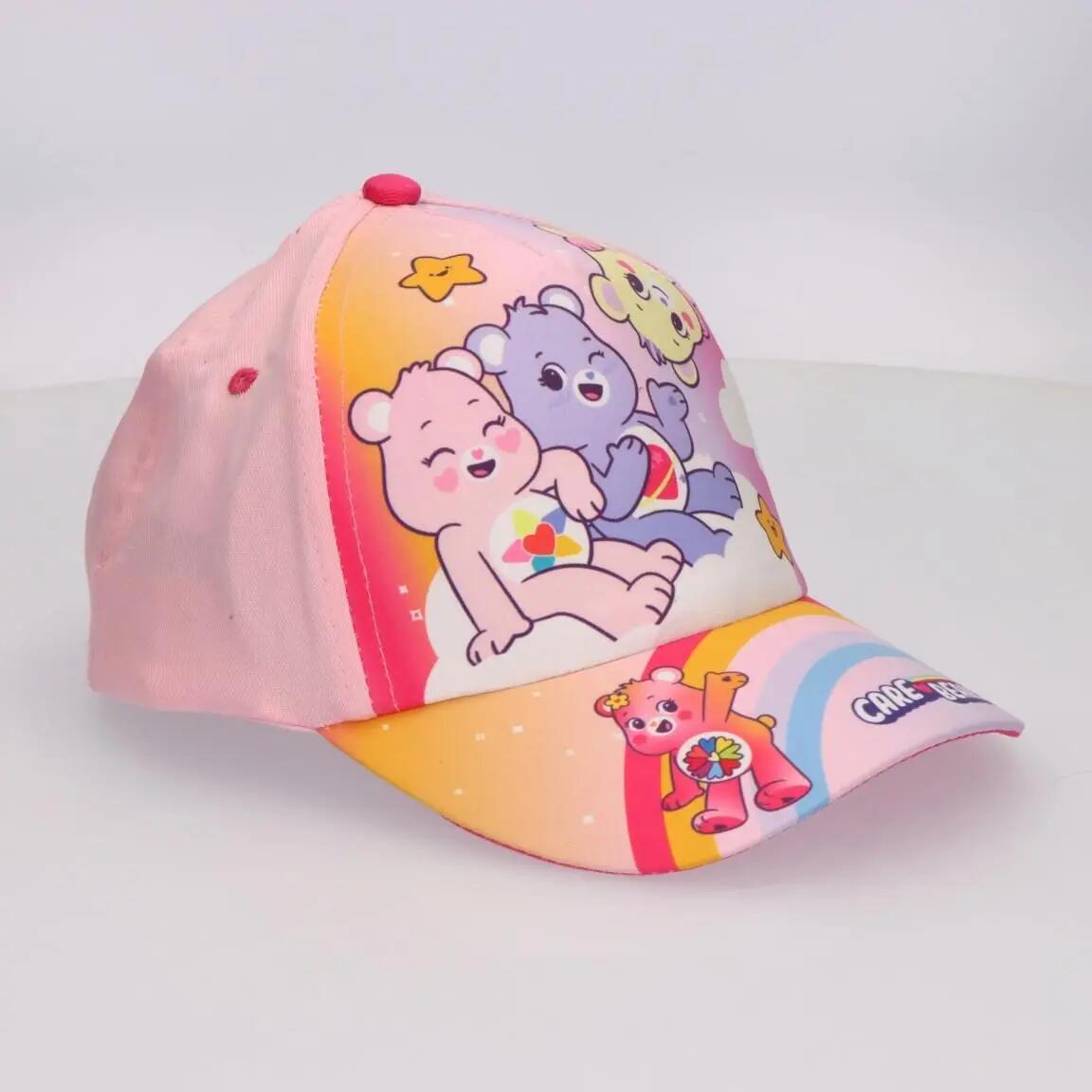 Set Infantil Care Bears Boné com Gafas de Sol Estampadas Multicolor Rosa 4/7