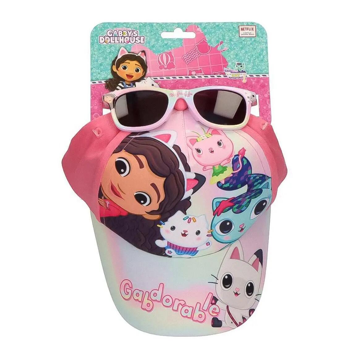 Set Infantil Gabby’s Dollhouse Gorra y Gafas de Sol Rosa Multicolor 3/7
