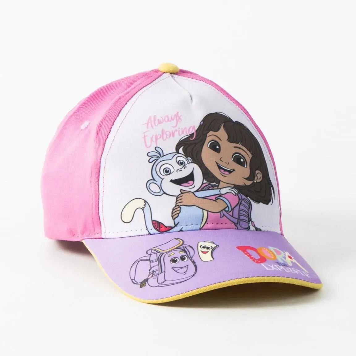 Cappellino Bambini Dora la Exploradora con Visiera Curva e Ajustable Rosa 4/7