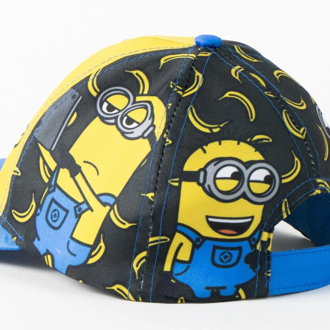 Boné Infantil de Viseira Curva Minions com Ajuste Trasero Amarilla e Azul 3/6