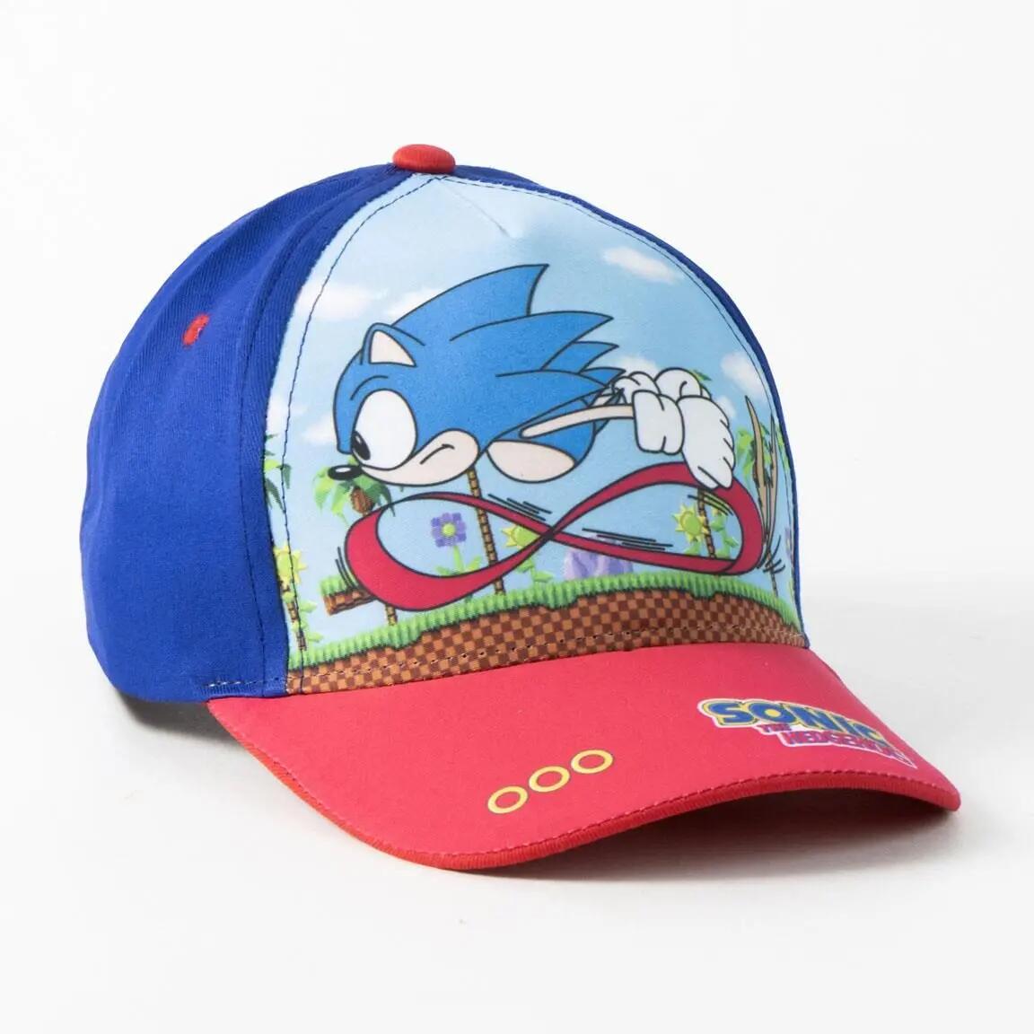 Kappe Kinder Sonic mit Visier Estampada Azul und Roja Ajustable 7/7