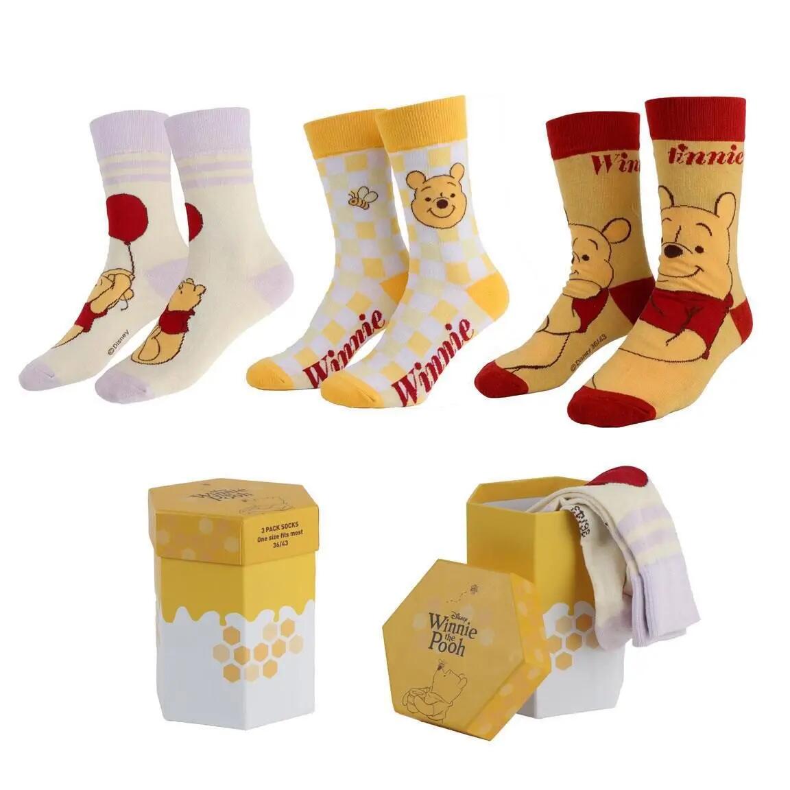 Pack de Calcetines Infantil Winnie the Pooh Suaves de Algodón Multicolor 2/7