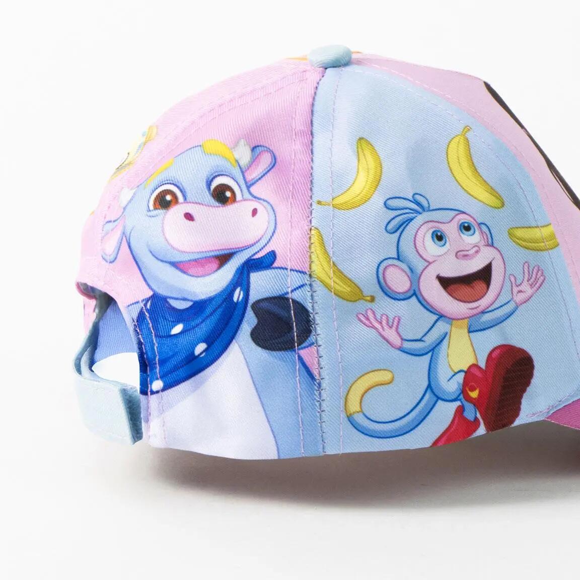 Boné Infantil Dora la Exploradora com Viseira Curva Ajustable Multicolor 3/6