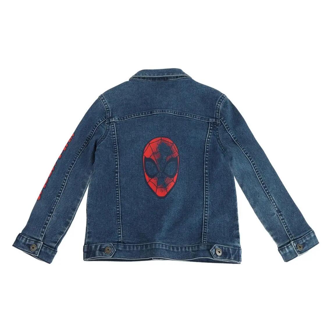 Chaqueta Vaquera Infantil Spiderman de Algodón con Botones Azul Denim 4/7