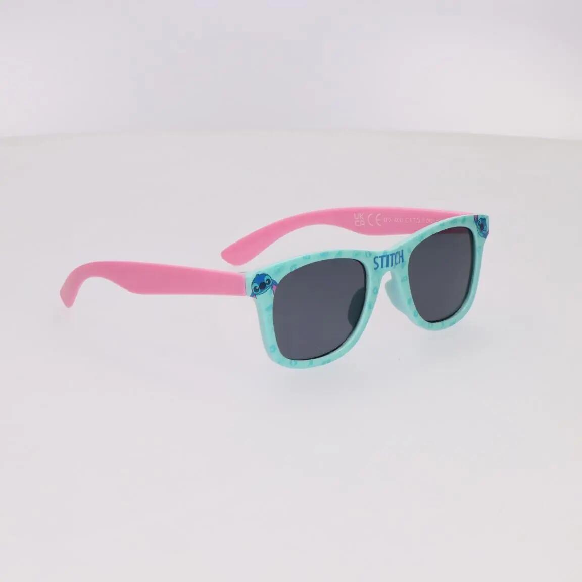 Set Infantil Stitch com Boné e Gafas de Sol Turquesa e Rosa Estampadas 6/7