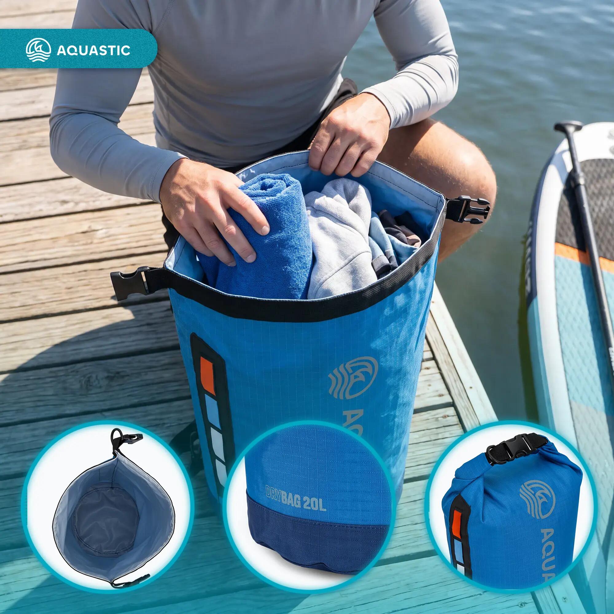 Sac étanche AQUASTIC Dry Bag 20 l Nylon/TPU 4/7