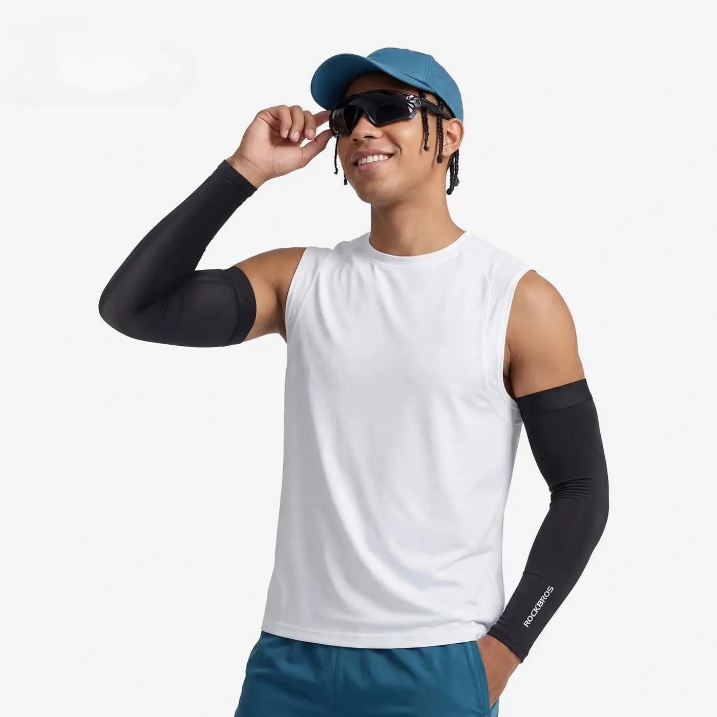 Mangas de ciclismo refrescantes com proteção UPF50+ ROCKBROS 2/3
