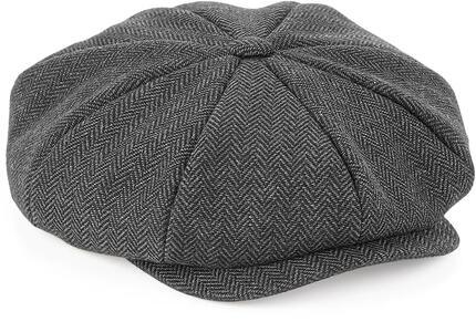 Casquette gavroche "Heritage"- Navy Herringbone - S/M